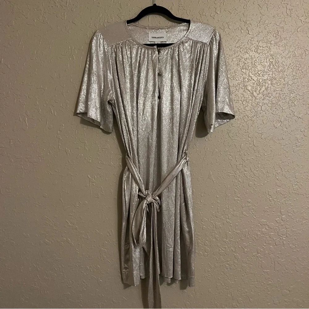 NWT Anthropologie Sabina Musayev Mercury Shirtdress Size Medium - Picture 2 of 6